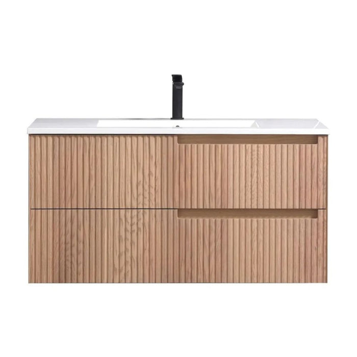 FIORE 40'' Wall Mount Cabinet - Oak Wood