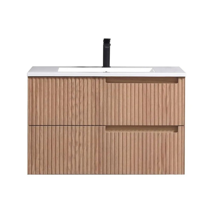 FIORE 32'' Wall Mount Cabinet - Oak Wood