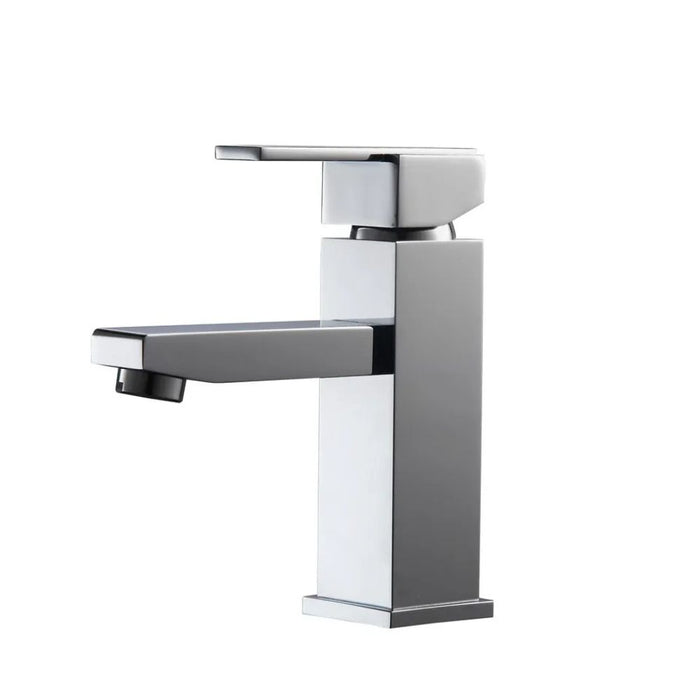 Amanda Chrome Brass Single Lever Bathroom Sink Faucet – Corrosion Resistant cUPC Certified
