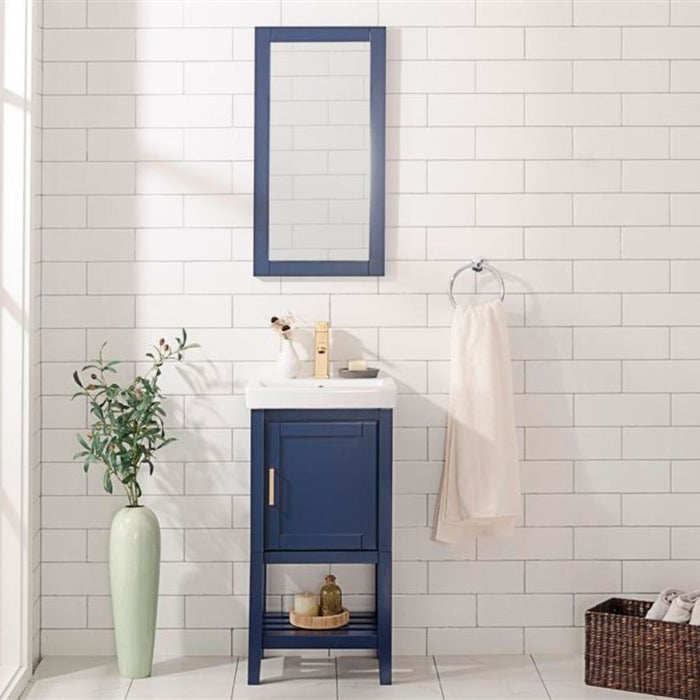 18" Blue Sink Vanity