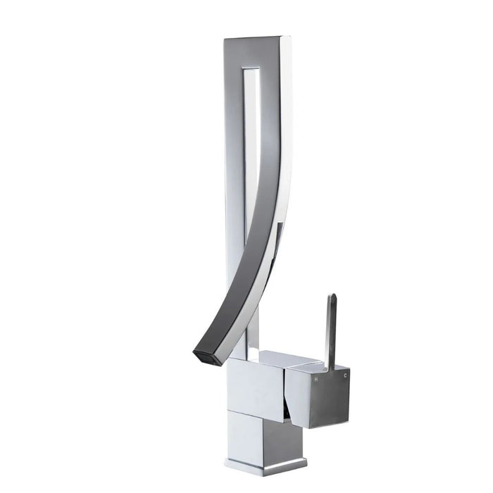 Aqua Glendale 3-Hole Chrome Bathroom Faucet - Wide Spread Single Lever with Ceramic Disk Valve