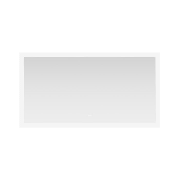 60-Inch Azura Acrylic Rectangular LED Mirror - Frameless Anti-Fog Wall Mount Bathroom Vanity Mirror