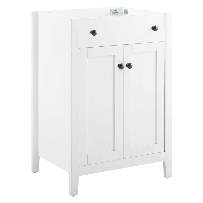 24 Inch Althorn Bathroom Vanity Cabinet Wood MDF White Finish Cabinet Only Sink Not Included