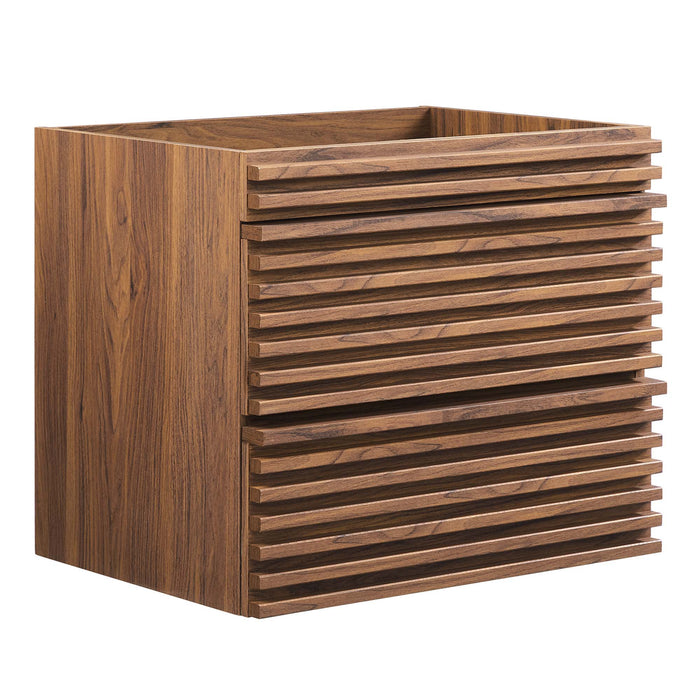 24-Inch Leopard Wall-Mounted Vanity – Engineered Wood Cabinet, Sink Not Included
