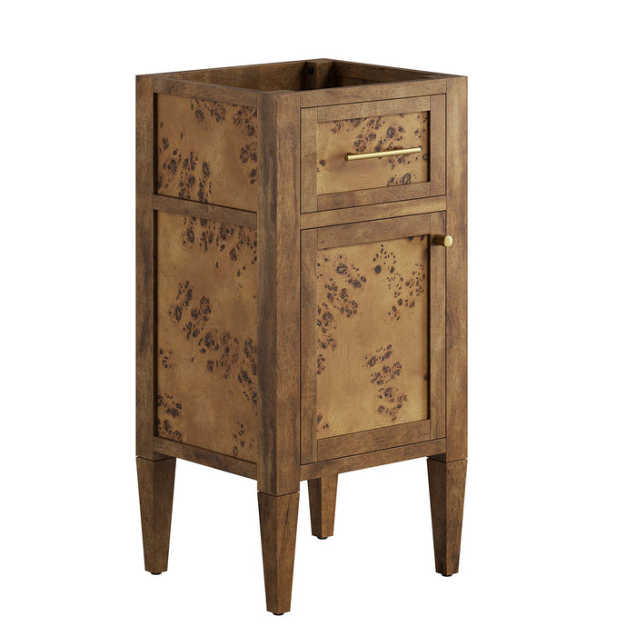 18-Inch Amare Vanity Cabinet by Modway – Space-Saving Wood Bathroom Cabinet Without Sink