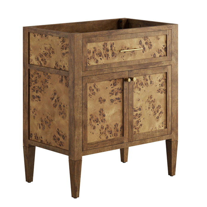 30-Inch Santin Vanity Cabinet – Solid Wood Freestanding Bathroom Base (No Sink Included)