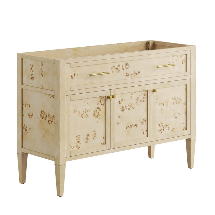 48-Inch Zachary Vanity Cabinet – Contemporary Wood Frame for Single or Double Sink Setup
