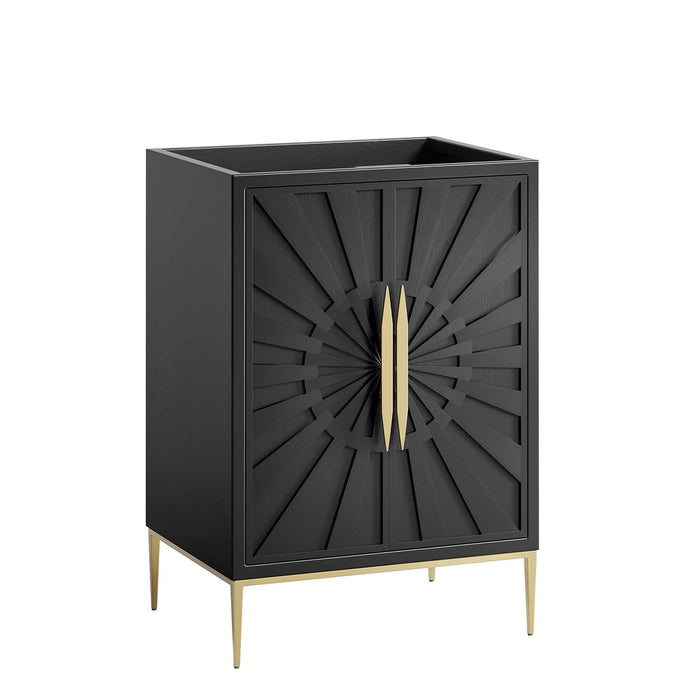 24-Inch Llyoyd Freestanding Bathroom Vanity Cabinet – Sleek Wood Design, Sink Sold Separately