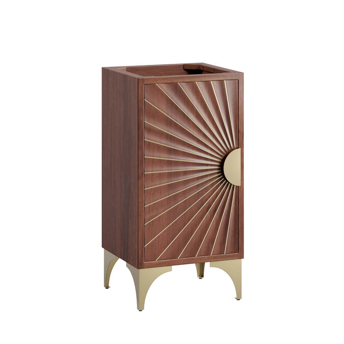 18-Inch Niles Vanity Cabinet – Minimalist Open Shelf Bathroom Base, No Sink Included