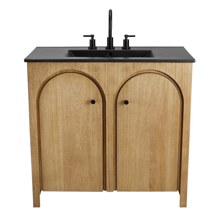 36-Inch Mitch Vanity – Compact Modern Bathroom Cabinet with Sink and Soft-Close Features