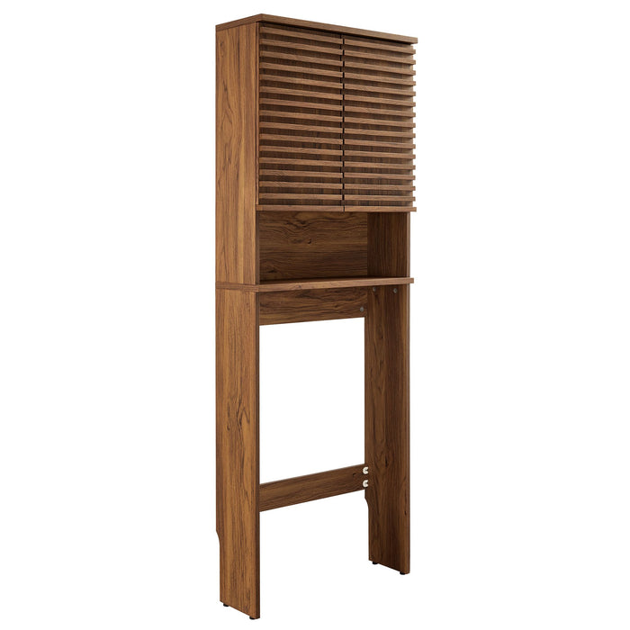 Crispus Bathroom Storage Cabinet – Over-Toilet Design with Hidden Storage