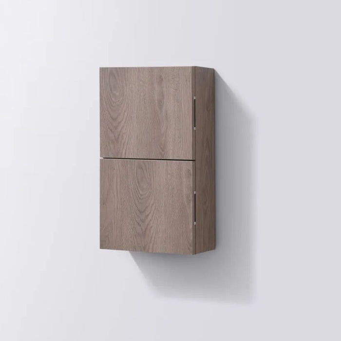 Kumani Butternut Wood Linen Side Cabinet 14"W x 24"H – One Door Soft Close Storage