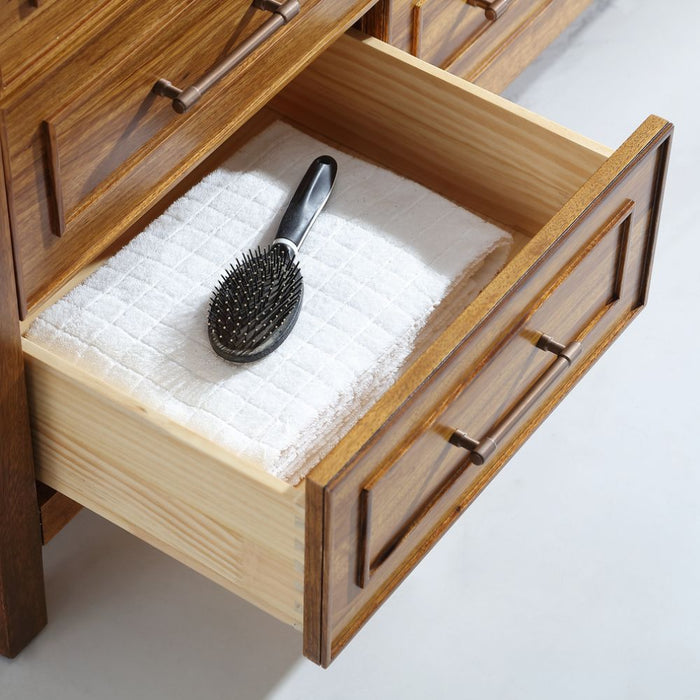 Venezia 60" Ebony Double Sink Vanity – Dark Finish Plywood Construction with White Natural Top