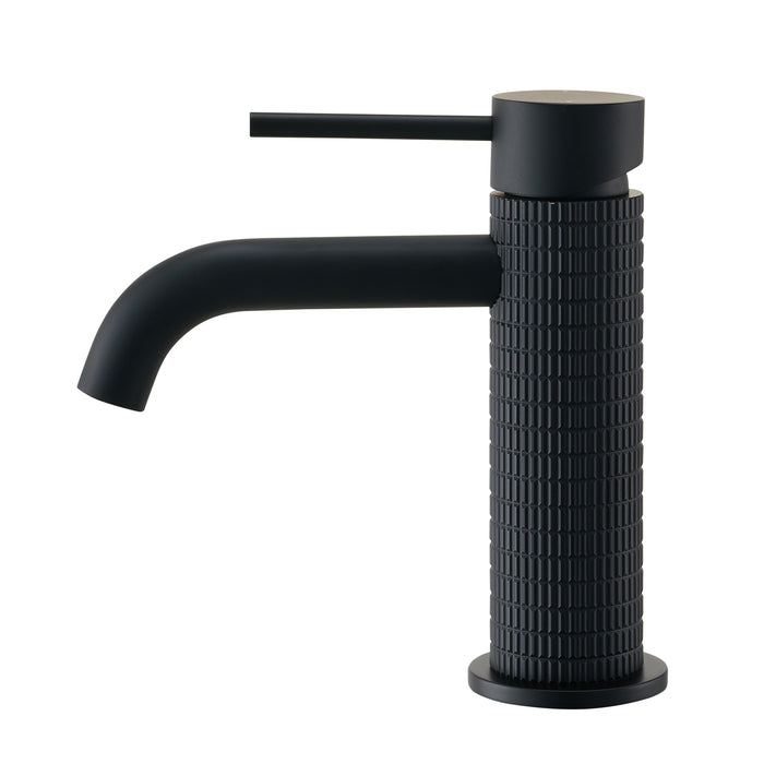 Single Arcane Handle Basin Faucet – Contemporary Matte Black Tap with Durable Brass Construction