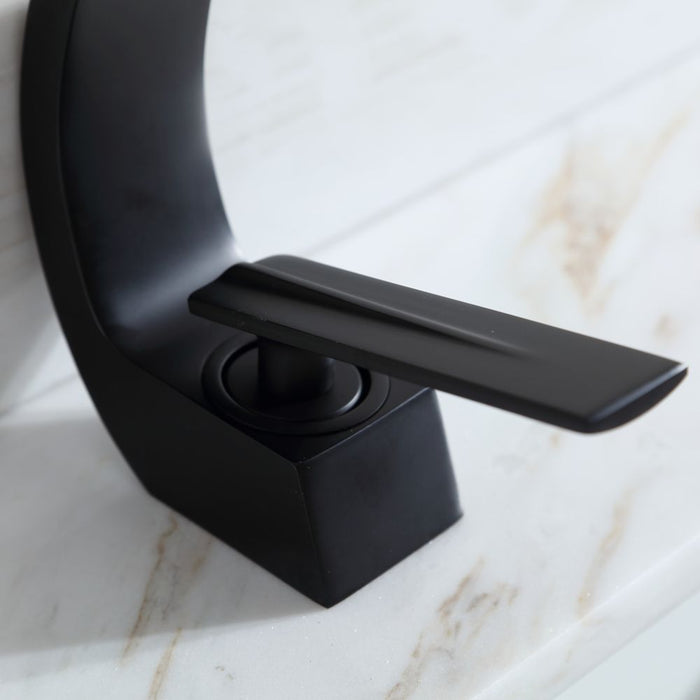 60" Ebony Single Sink Vanity – Modern Freestanding with 2" White Marble Countertop & Ceramic Basin