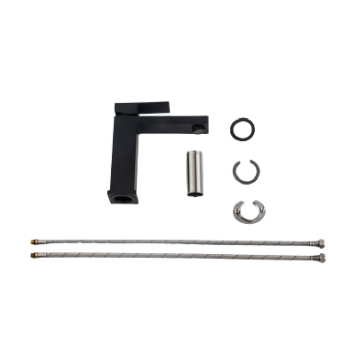 Wyeth Bathroom Faucet – Dual Handle, Black Rustic Look
