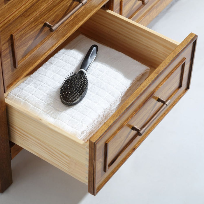 Marya Ebony Wood 60" Double Sink Bathroom Vanity – Modern Style with White Marble Top and Soft-Close Storage