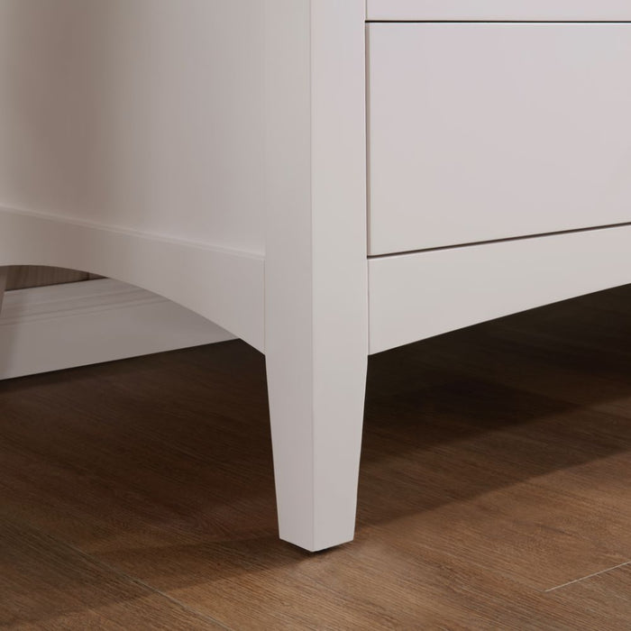 Vanda 60" Solid Wood Bathroom Vanity Dreamy White – Single Sink with 1" Artificial Stone Top