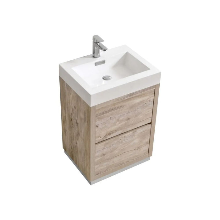 Bliss 24" Nature Wood Free Standing Modern Bathroom Vanity