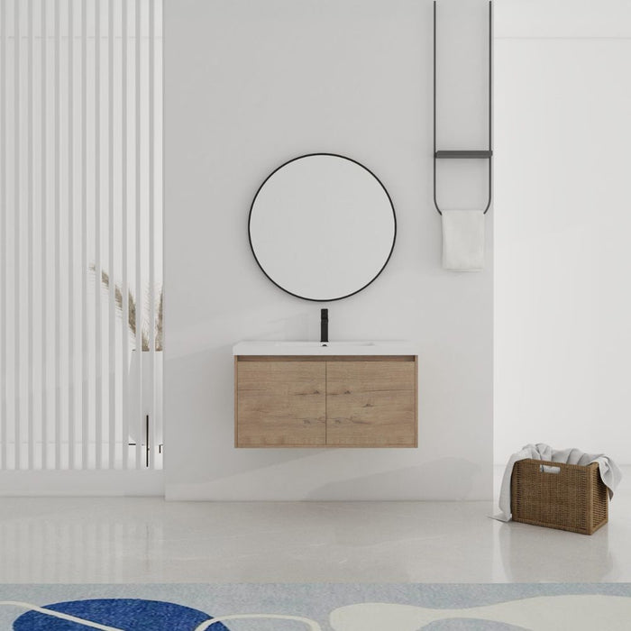 Kiely 36" Plywood Bathroom Vanity – KD Package, Gel-Coated Top, Faucet Not Included
