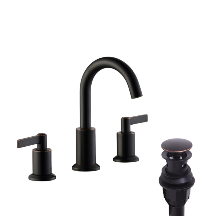 UPC Chrome Rylen Widespread Faucet – Modern Style, With Drain