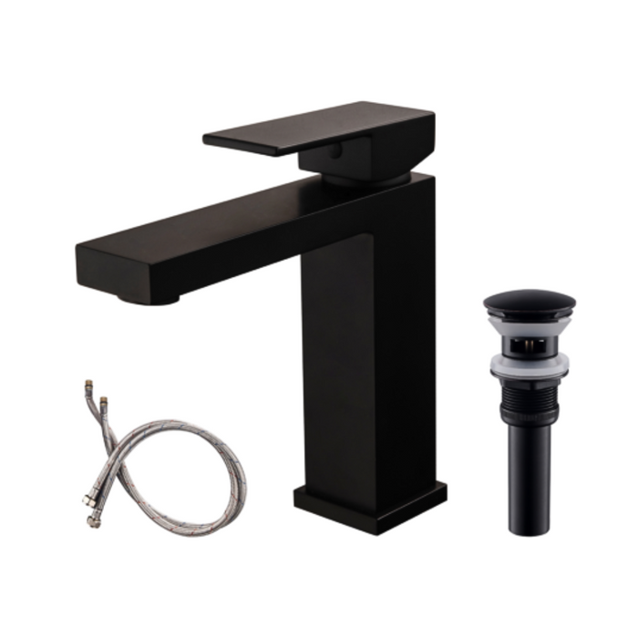 Wyeth Bathroom Faucet – Dual Handle, Black Rustic Look