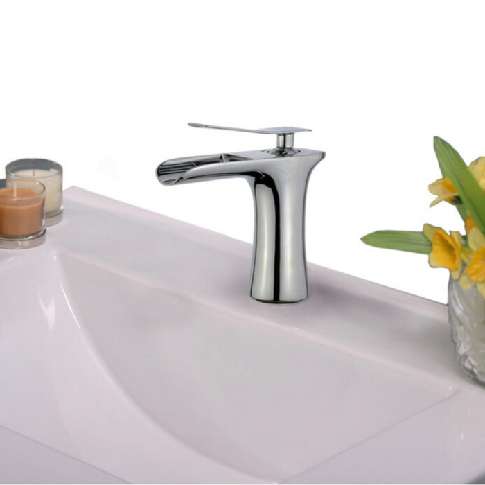 UPC 8-Inch Verra Widespread Faucet – Sleek Black Finish, Drain
