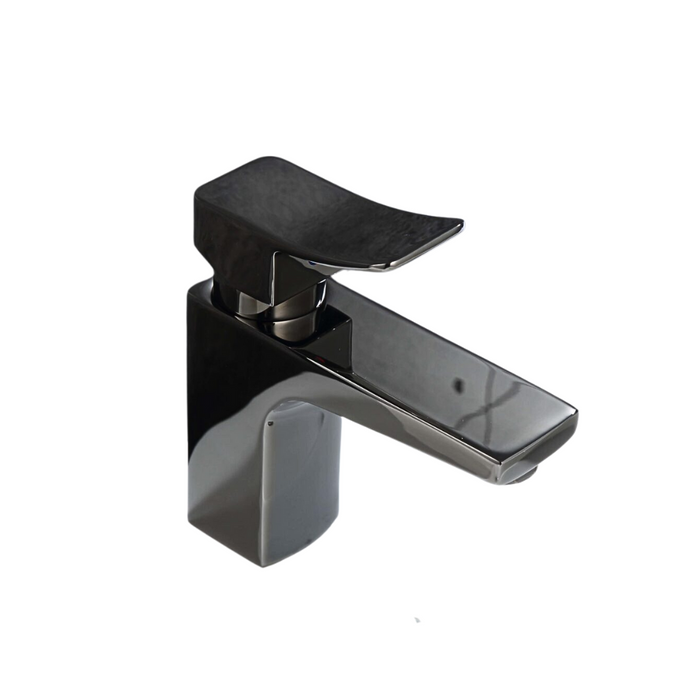 Ophel Single Brass Faucet Max Glossy Black Style UPC w/ Drain