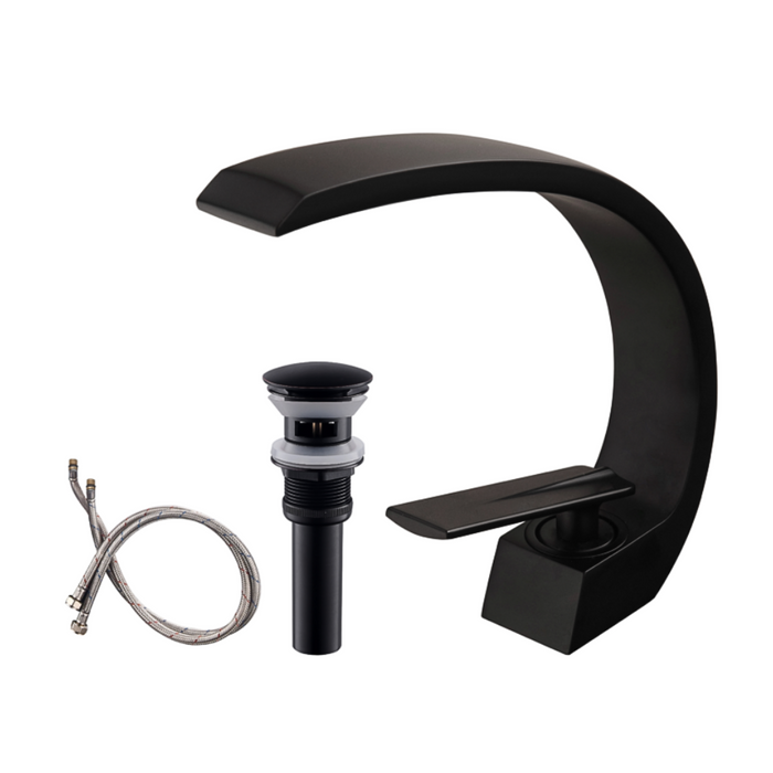 Veld Oil-Rubbed Black Faucet – Rustic Look, With Drain