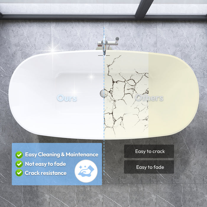 London 66.9" x 31.5" Soaking Bathtub