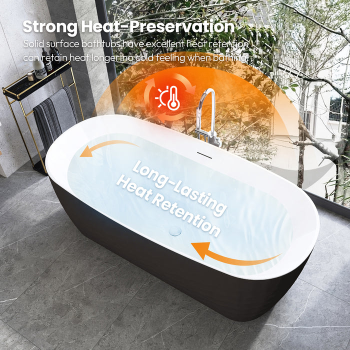 London 66.9" x 31.5" Soaking Bathtub
