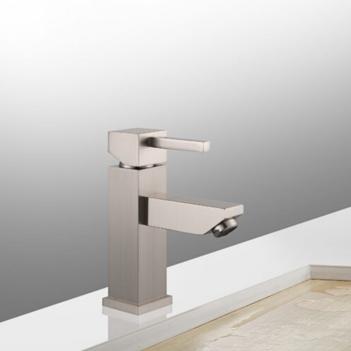 Rivelle Vanity Faucet – Brushed Nickel, UPC Certified
