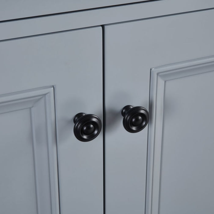 Arcene 72" Cadet Finish Bathroom Vanity with Artificial Stone Countertop & Soft Close Drawers