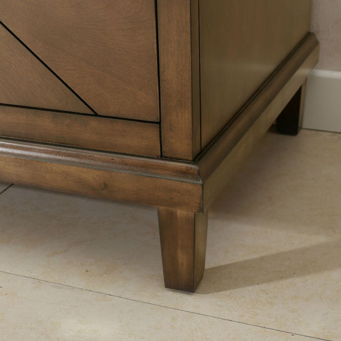 Milly 36" Wood Bathroom Sink Vanity - Antique Coffee, No Faucet