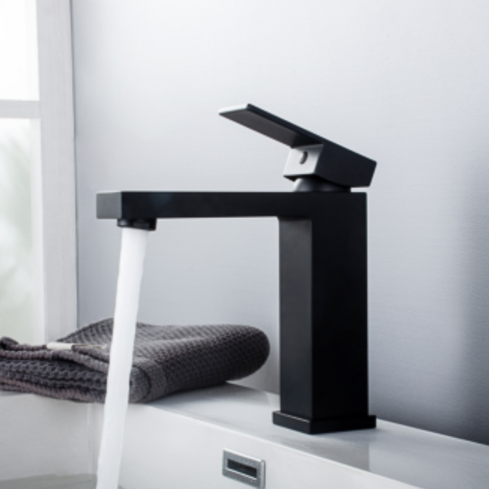 Wyeth Bathroom Faucet – Dual Handle, Black Rustic Look