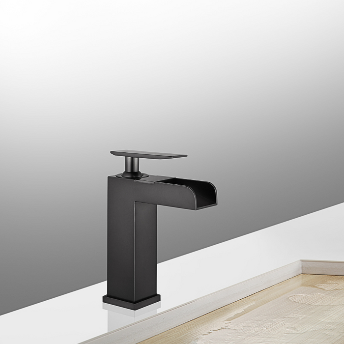 Oil-Rubbed Harwyn Black Faucet – Industrial Look, With Drain