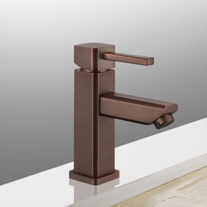 Jolynne Vanity Faucet – Rustic Bronze Look, With Drain
