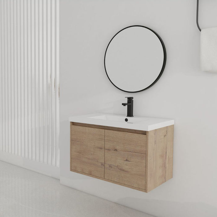 Tana 30" Bathroom Vanity – Durable Plywood Build, Gel Coat Top, Faucet Not Included