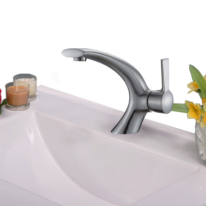 8-Inch Yarven Gold Bathroom Faucet – Sleek Design, Drain Included