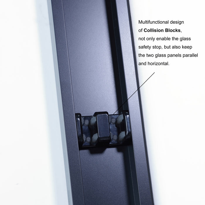 60-Inch Bardot Sliding Shower Door – Modern Framed Design, Brushed Nickel