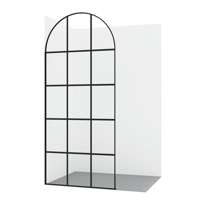 Zephyr Matte Black 60-Inch Shower Door – Sleek Sliding Design