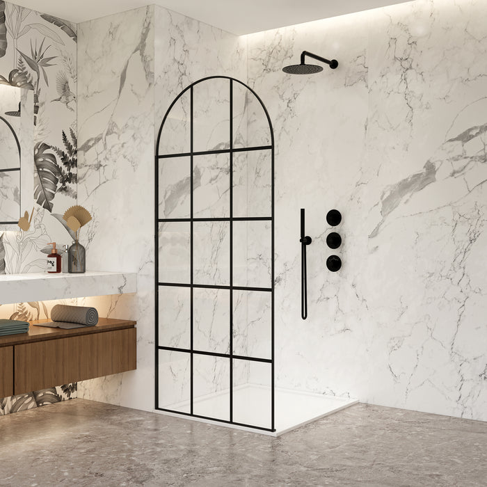 Zephyr Matte Black 60-Inch Shower Door – Sleek Sliding Design