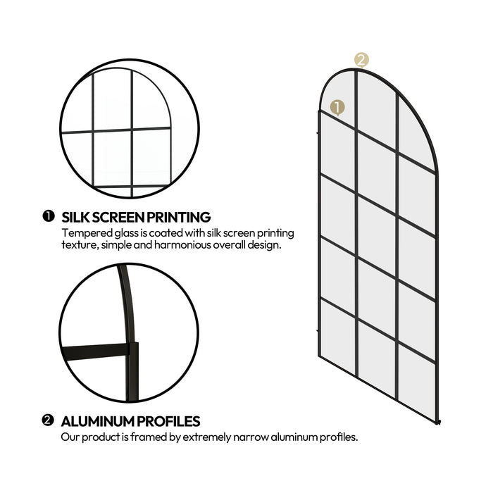 Zephyr Matte Black 60-Inch Shower Door – Sleek Sliding Design