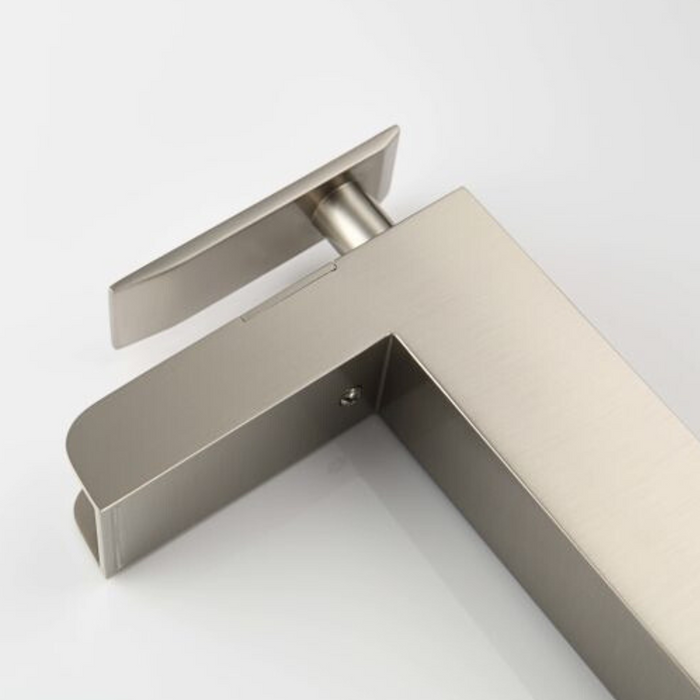 Wythe Bathroom Faucet – Widespread, Sleek Nickel Finish