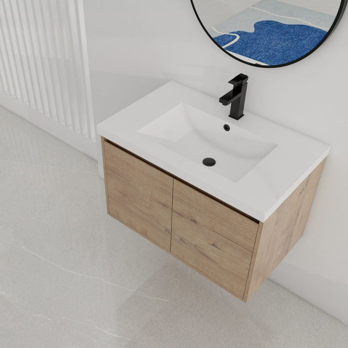 Tana 30" Bathroom Vanity – Durable Plywood Build, Gel Coat Top, Faucet Not Included