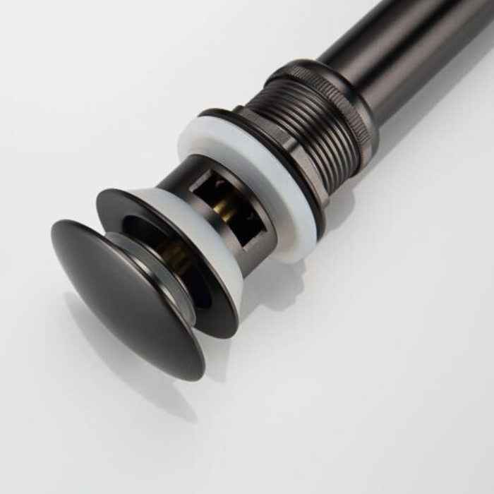 Oil-Rubbed Harwyn Black Faucet – Industrial Look, With Drain