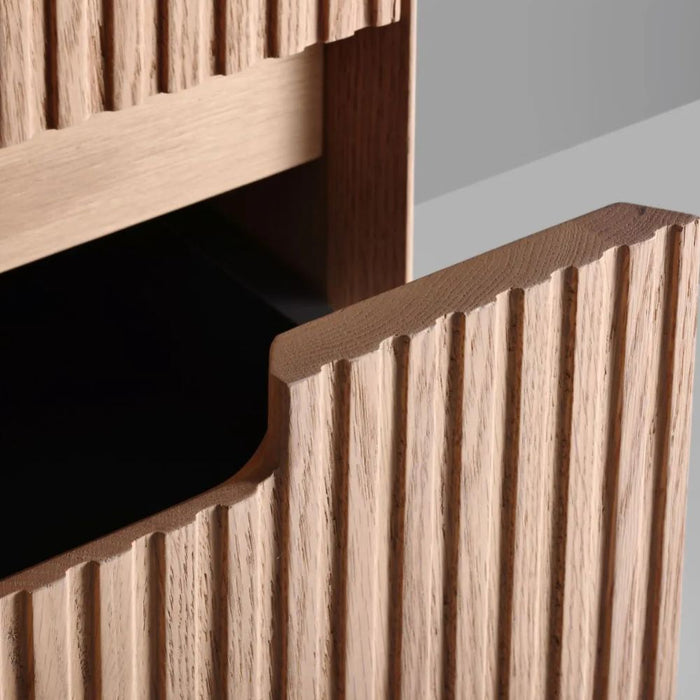 FIORE 48'' Double Sink Wall Mount Cabinet - Oak Wood
