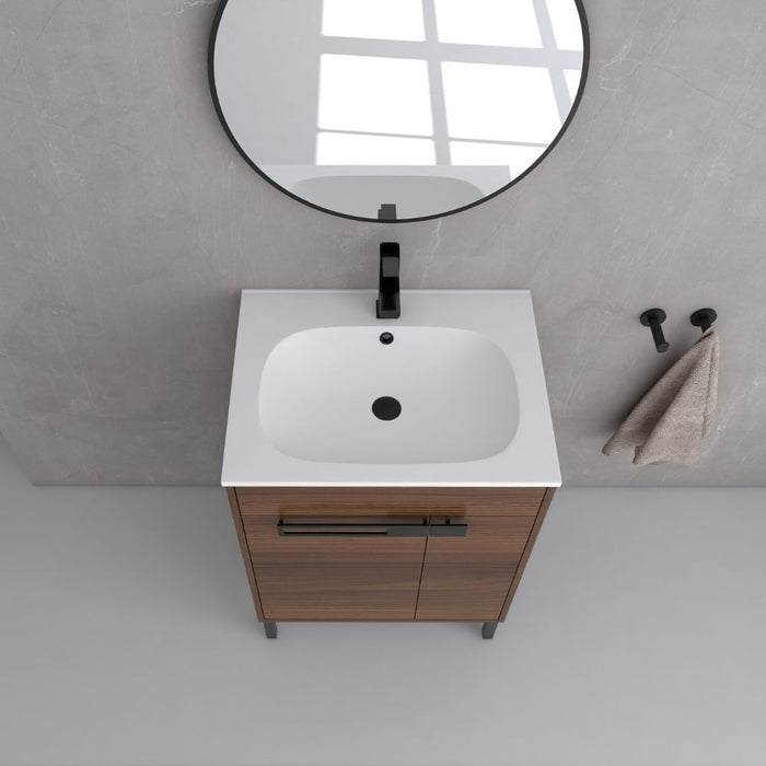 Merlie 24" Bathroom Sink Vanity – Compact, No Faucet, Easy Assembly KD Package