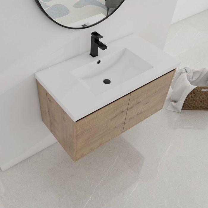 Kiely 36" Plywood Bathroom Vanity – KD Package, Gel-Coated Top, Faucet Not Included