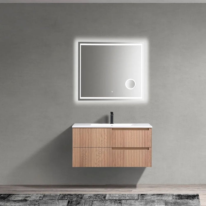 FIORE 40'' Wall Mount Cabinet - Oak Wood